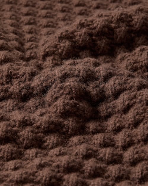 laydown detail image of Fisherman Crewneck Sweater [Bobble Stitch]