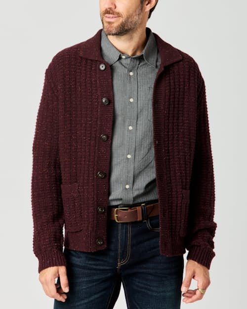 lifestyle image of Highland Wool Collared Cardigan