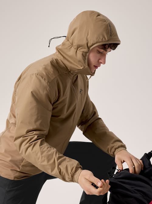 on model image of Atom Hoodie