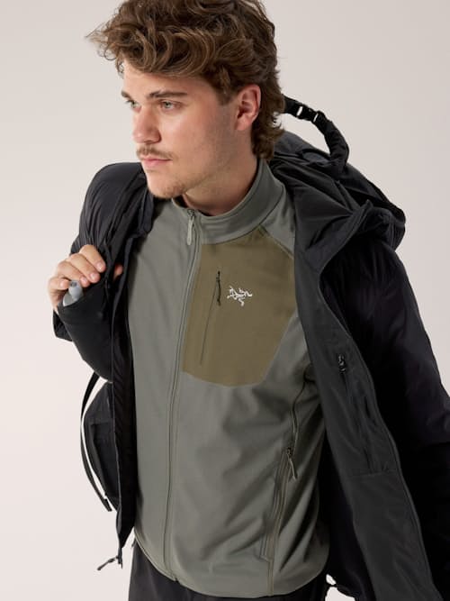 on model image of Atom Hoodie