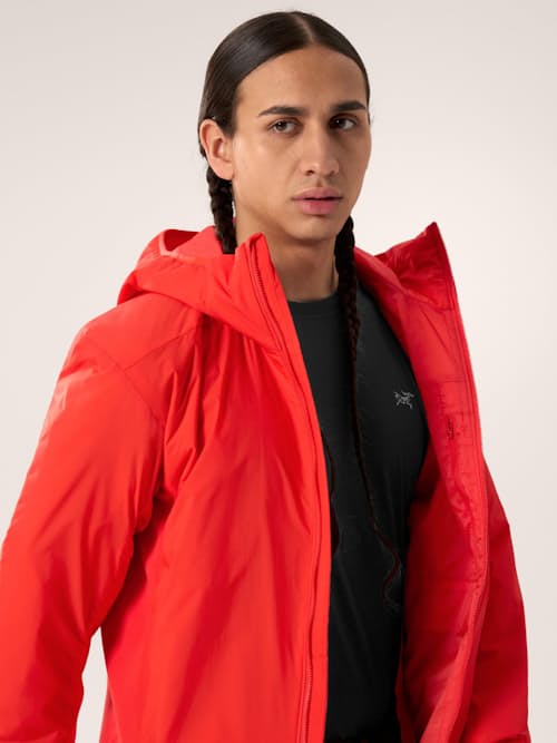 on model image of Atom Hoodie