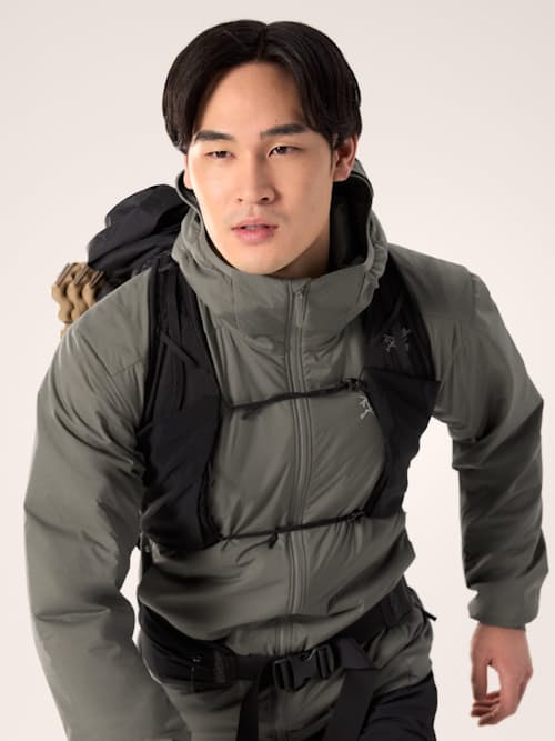 on model image of Atom Hoodie