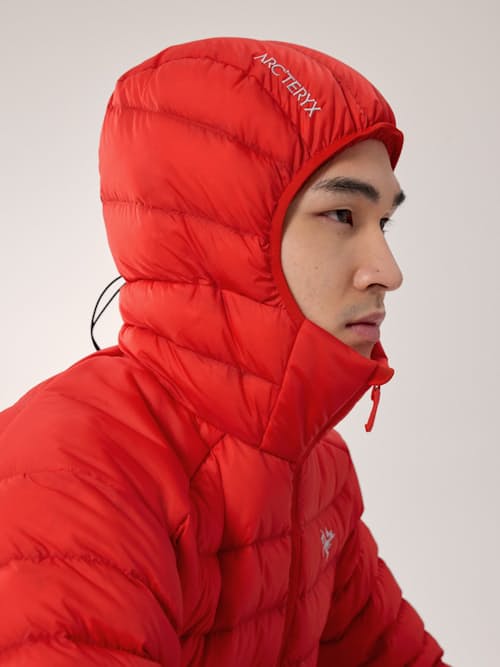 on model image of Cerium Hoodie