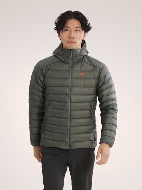 on model image of Cerium Hoodie