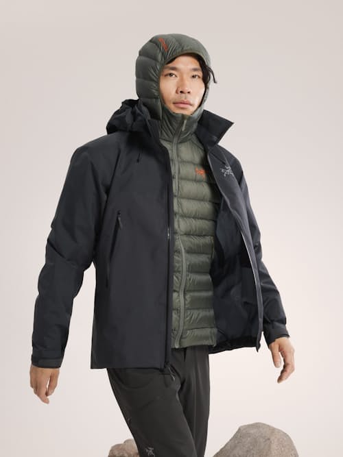 on model image of Cerium Hoodie