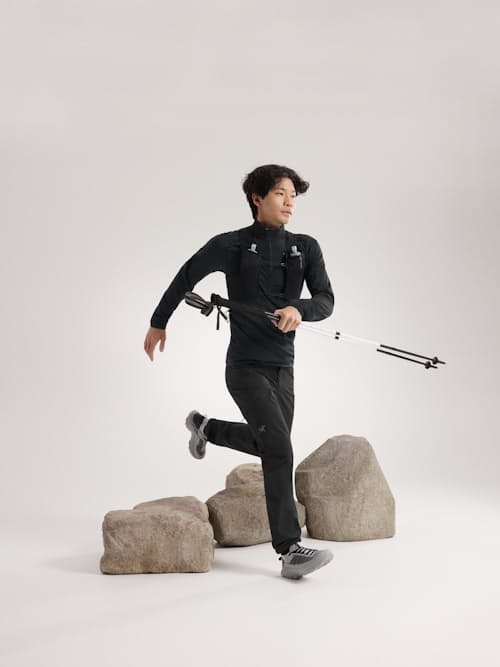 on model image of Delta Half Zip