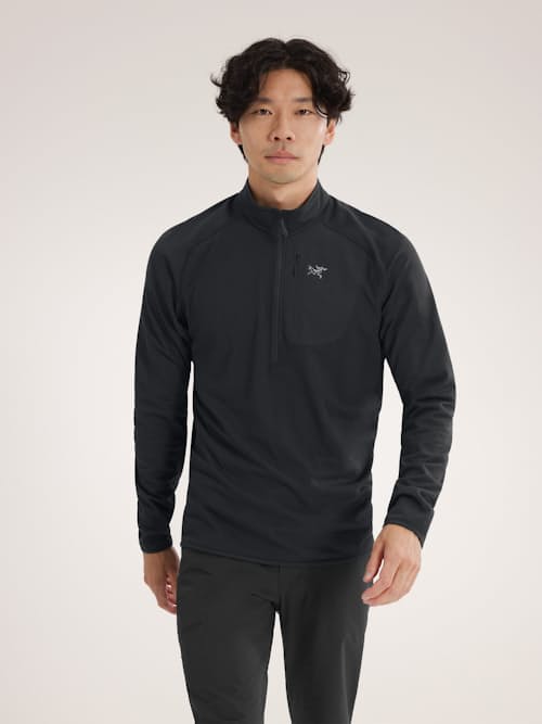 on model image of Delta Half Zip