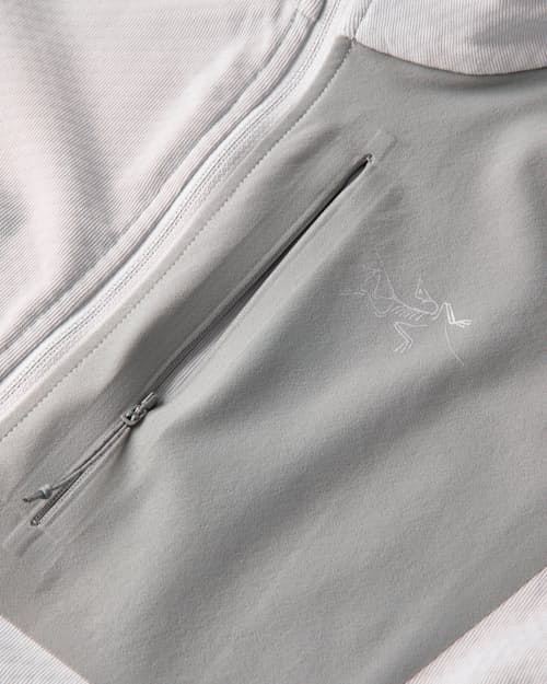 laydown detail image of Delta Half Zip