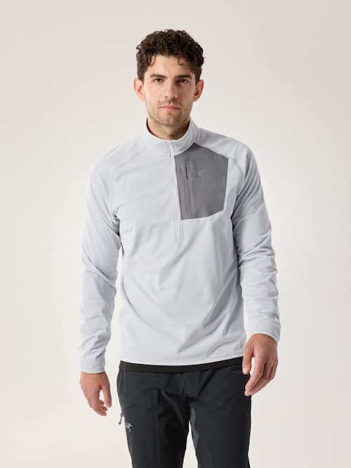 on model image of Delta Half Zip