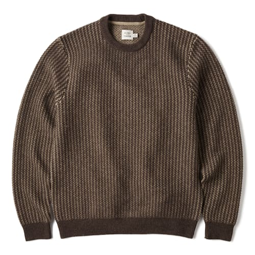 laydown image of Nordic Wool Crewneck Sweater