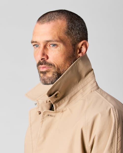 on model image of Trench Coat