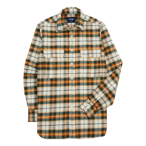 laydown image of Brushed Cotton Work Shirt
