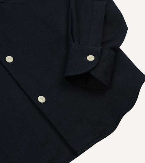 laydown detail image of Brushed Twill Camp Collar Shirt
