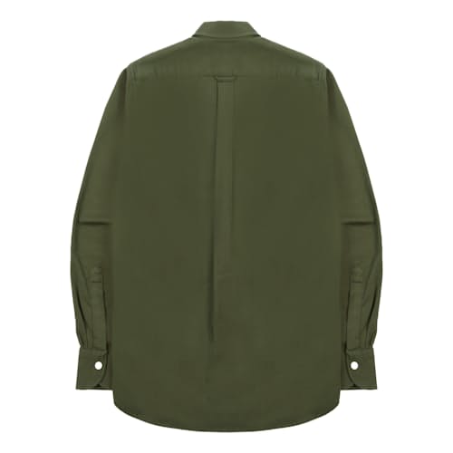 laydown image of Brushed Twill Camp Collar Shirt