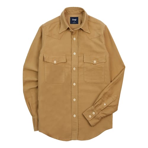 laydown image of Moleskin Western Shirt
