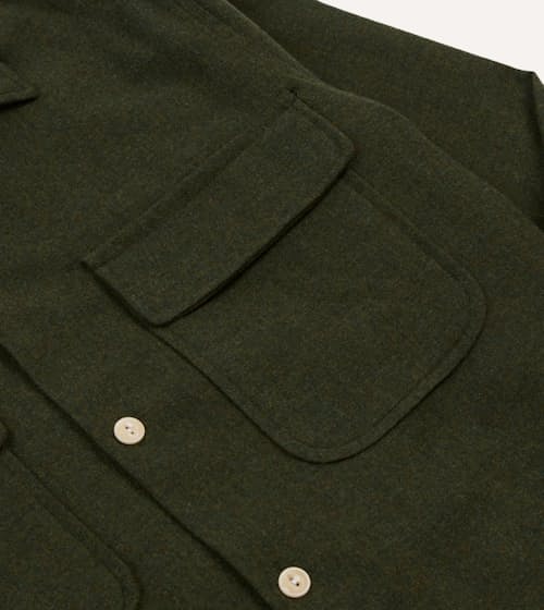 laydown detail image of Wool Camp Collar Work Shirt