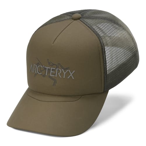 laydown image of Bird Word Trucker Hat