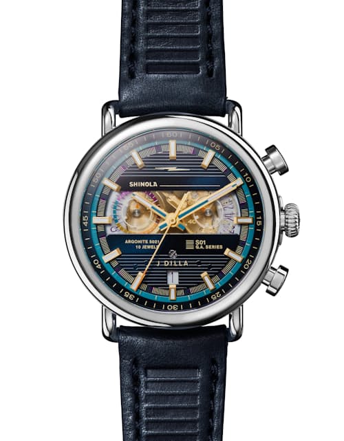 laydown detail image of Le Gift Set: Runwell 2 Eye Chrono 41mm, J Dilla
