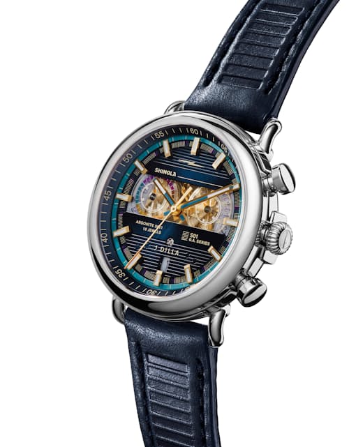laydown detail image of Le Gift Set: Runwell 2 Eye Chrono 41mm, J Dilla
