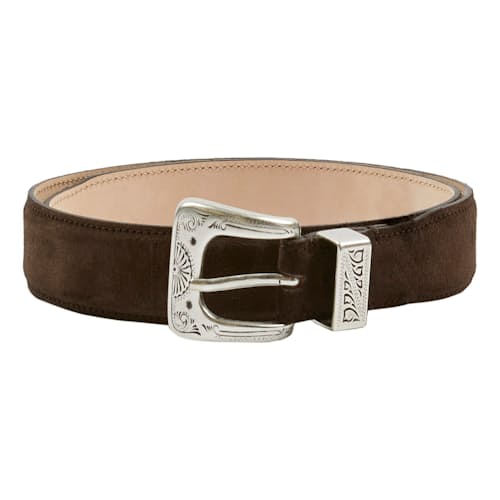 laydown image of Suede Western Belt