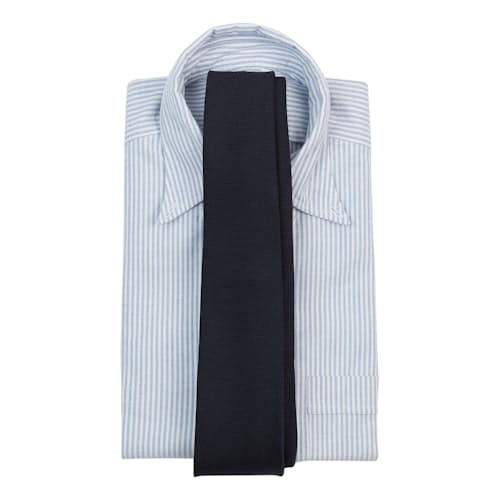 laydown image of Plain Cashmere Wool Tie
