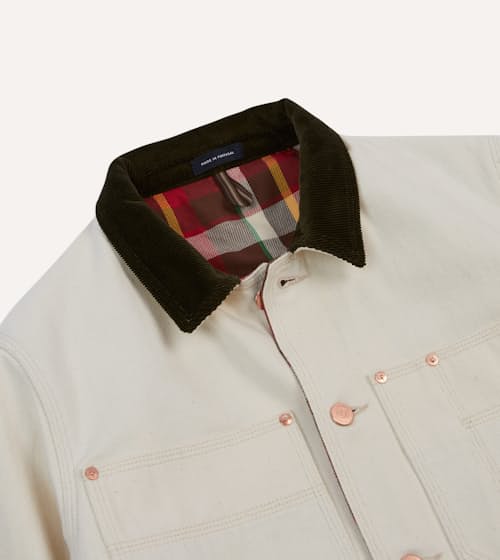 laydown detail image of Denim Welder Jacket