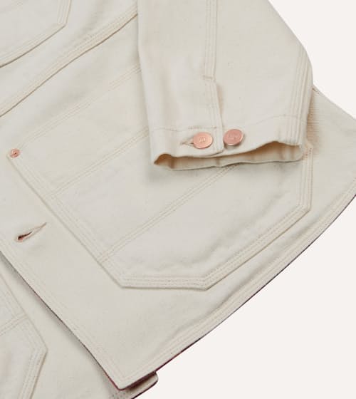 laydown detail image of Denim Welder Jacket