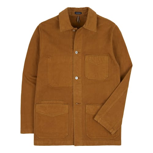laydown image of Duck Cotton Canvas Chore Coat