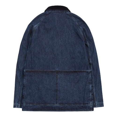 laydown image of Lined Raglan Denim Chore Coat