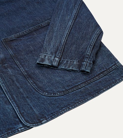 laydown detail image of Lined Raglan Denim Chore Coat