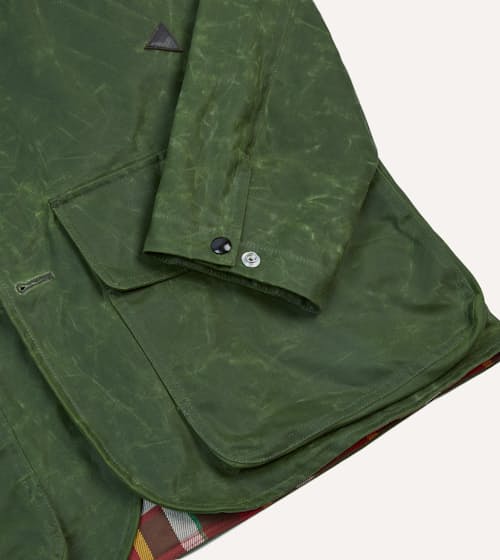 laydown detail image of Waxed Barn Jacket