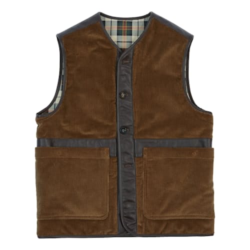 laydown image of Wadded Cord Vest
