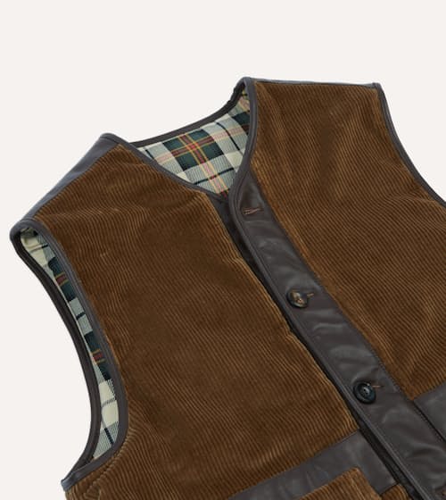 laydown detail image of Wadded Cord Vest