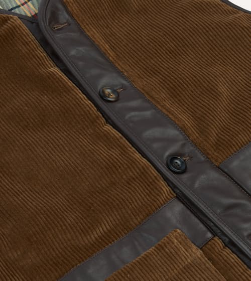 laydown detail image of Wadded Cord Vest