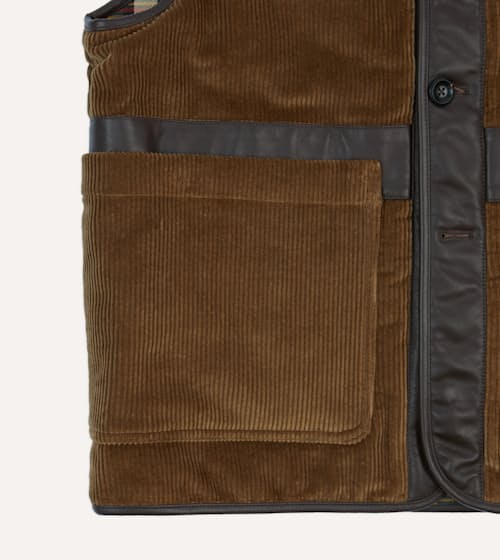 laydown detail image of Wadded Cord Vest