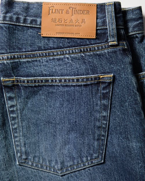 laydown detail image of Japanese Selvedge Reserve - Vintage Straight Fit