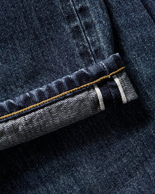laydown detail image of Japanese Selvedge Reserve - Vintage Straight Fit