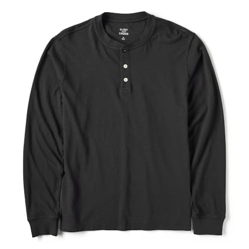 laydown image of The Vintage Slub Long Sleeve Henley