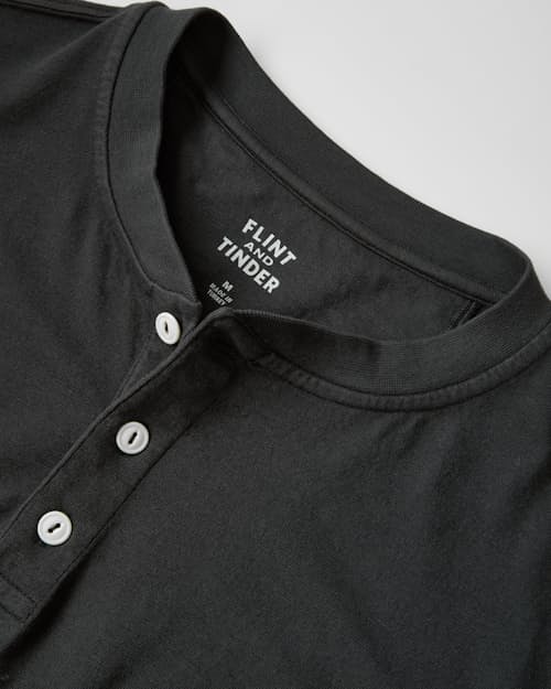 laydown detail image of The Vintage Slub Long Sleeve Henley
