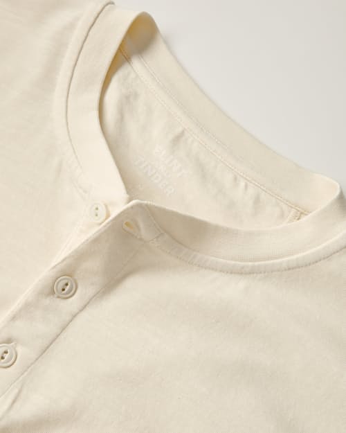 laydown detail image of The Vintage Slub Long Sleeve Henley