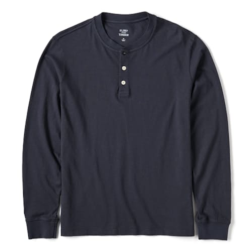 laydown image of The Vintage Slub Long Sleeve Henley