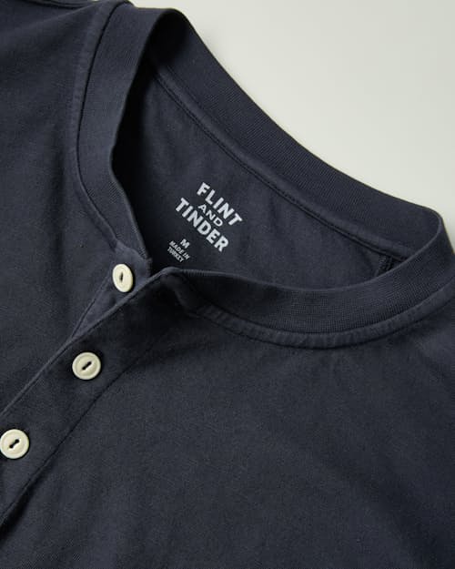 laydown detail image of The Vintage Slub Long Sleeve Henley