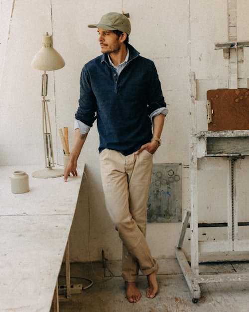 lifestyle image of The Long Sleeve Polo