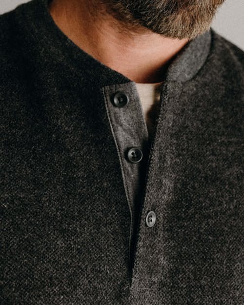 on model image of The Evans Henley