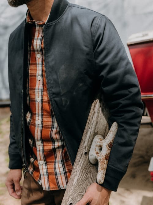 lifestyle image of The Insulated Bomber Jacket