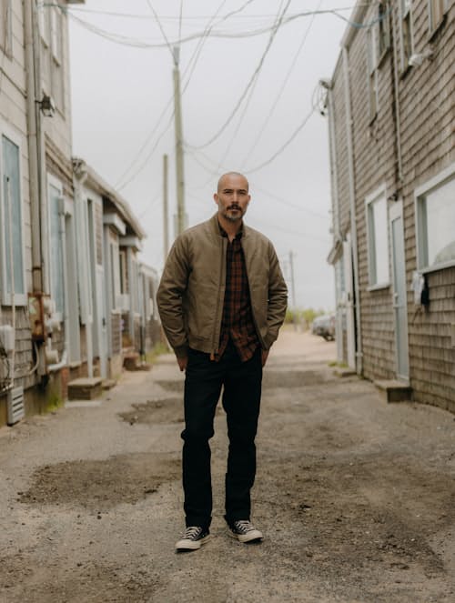 lifestyle image of The Insulated Bomber Jacket