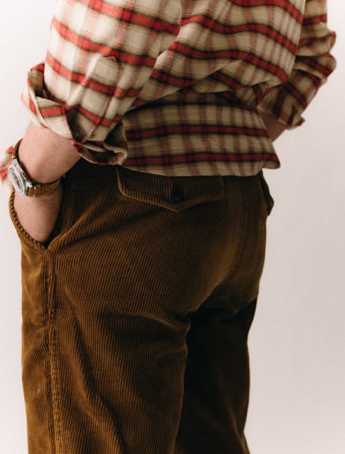 on model image of The Carnegie Corduroy Pant
