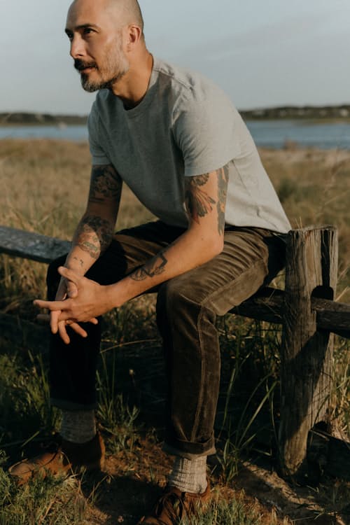 lifestyle image of The Carnegie Corduroy Pant