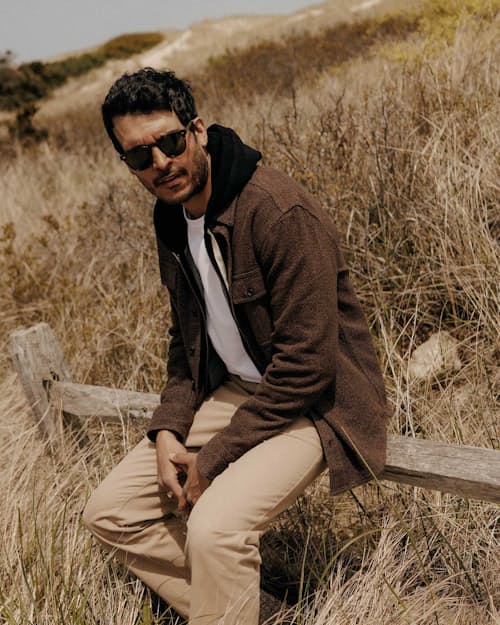 lifestyle image of The Ledge Long Sleeve Shirt