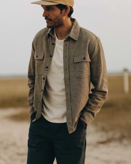 lifestyle image of The Ledge Long Sleeve Shirt